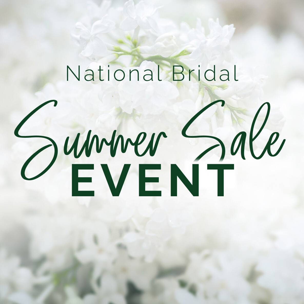 National Bridal Summer Sale Event