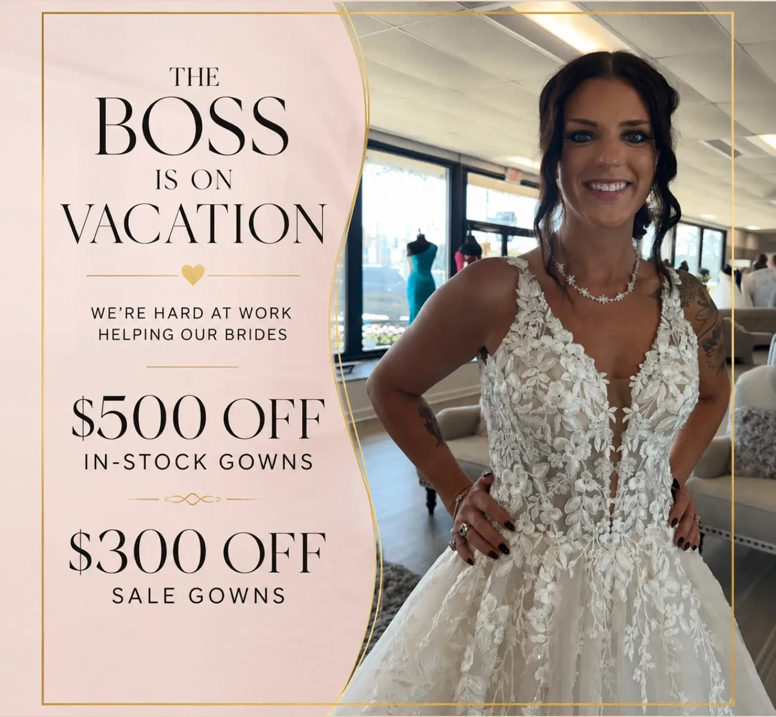 The Boss Is on Vacation Sale