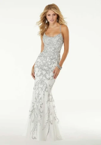 Morilee 45054 #0 default White/Silver thumbnail
