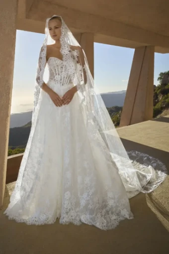 Casablanca Bridal 2621 Geneva #5 Ivory/Nude/Ivory thumbnail