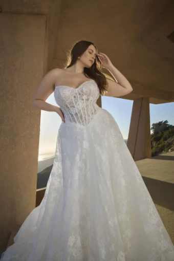 Casablanca Bridal 2621 Geneva #7 Ivory/Nude/Ivory thumbnail