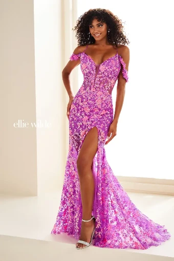 Ellie Wilde EW36057 #4 Purple Rain thumbnail