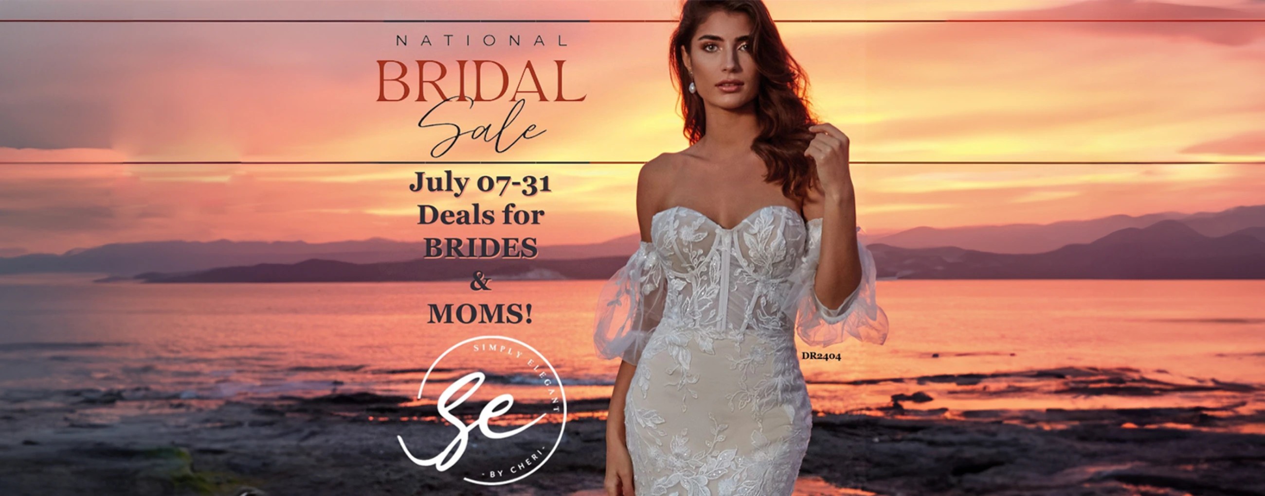 National Bridal Sale desktop banner
