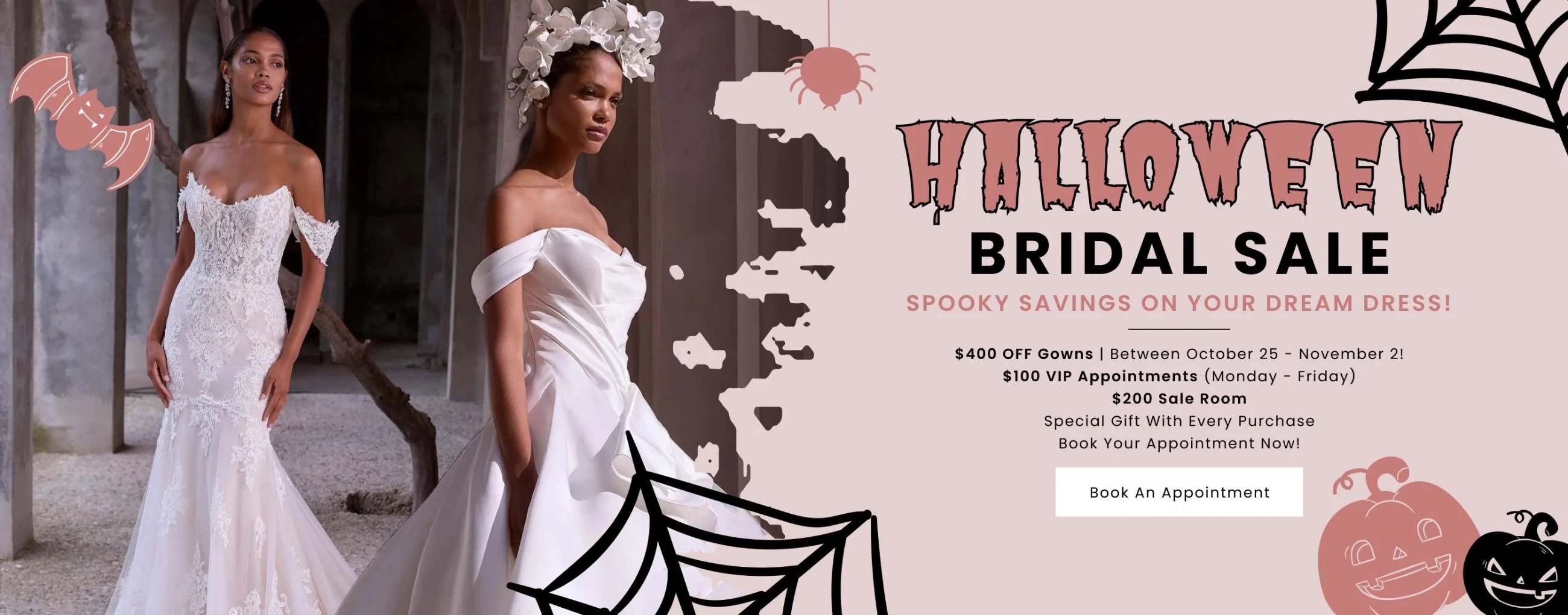 Halloween Bridal Sale
